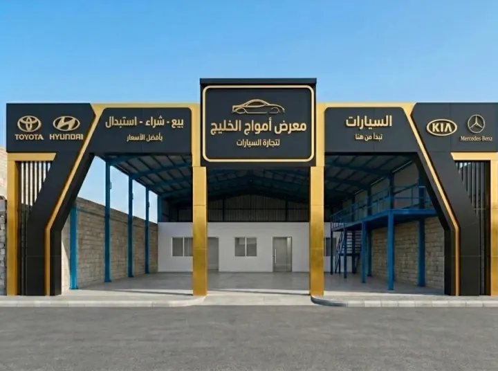 معرض أمواج الخليج للسيارات — الواجهات والكلادينج
